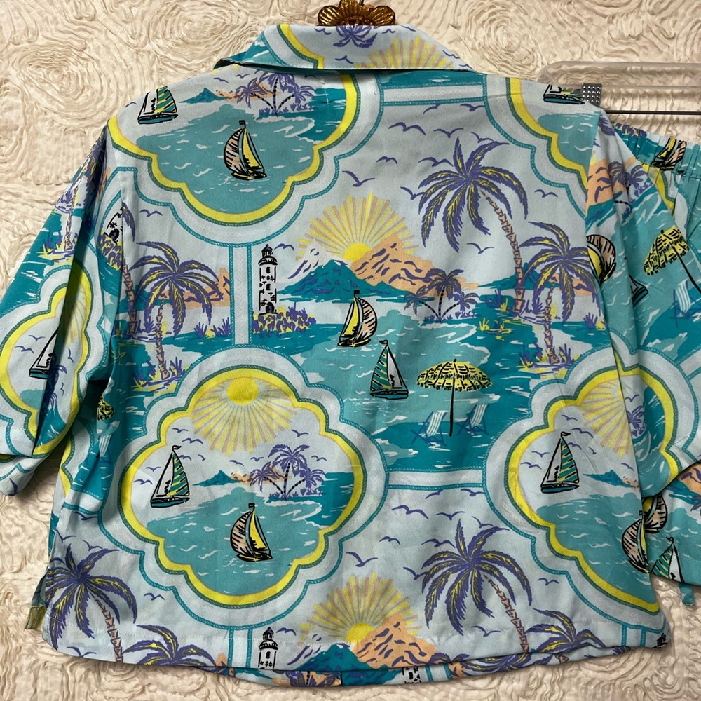 Cynthia Rowley Silky Coquette Girlhoodcore Shorty Pjs Pajama Set Women’s S NWT - Picture 7 of 8